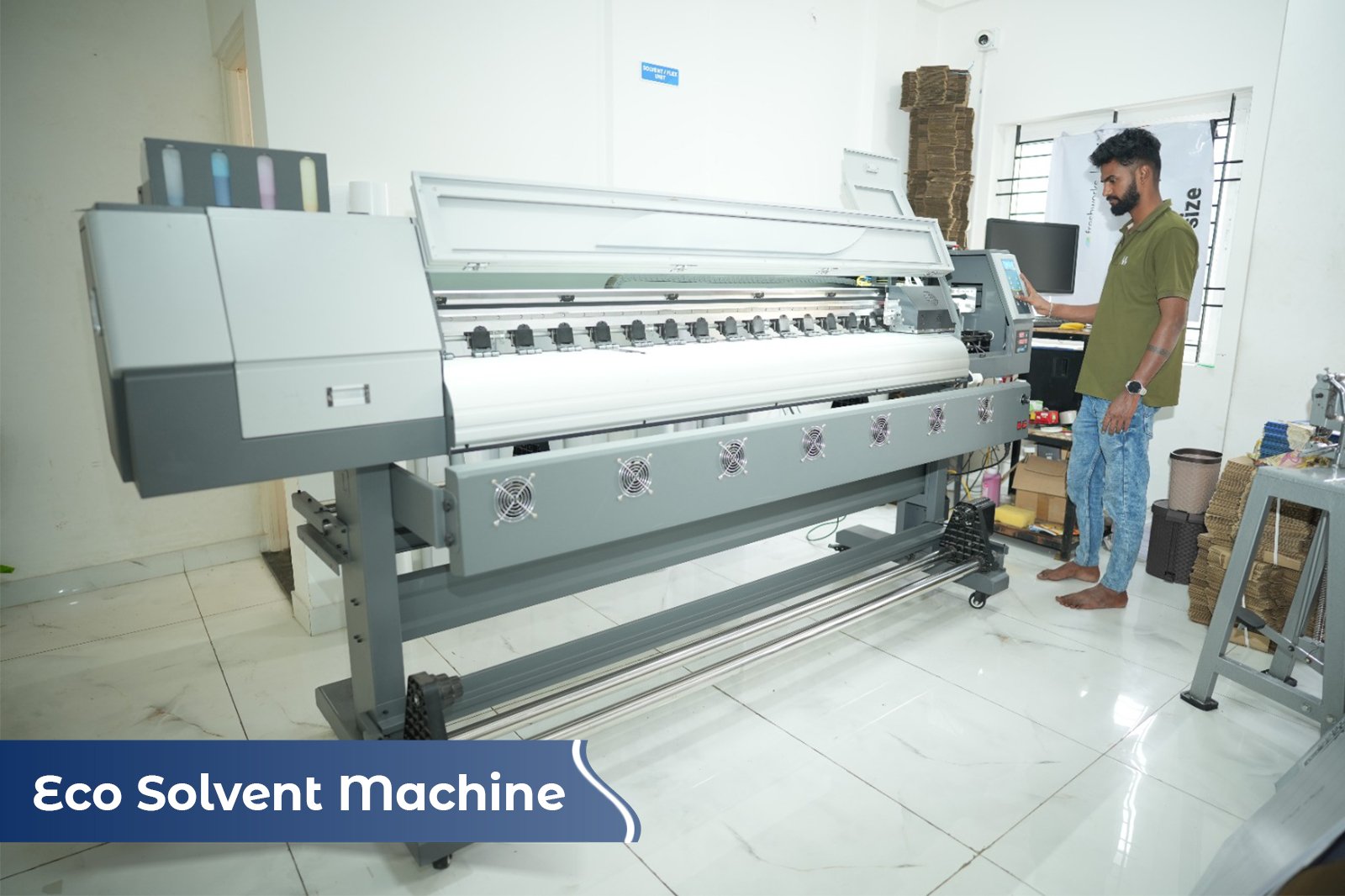 Eco solvent machine